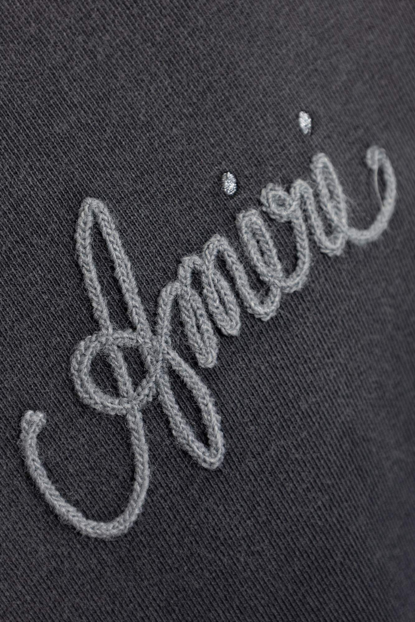Grey T-shirt with logo Amiri - Vitkac AS